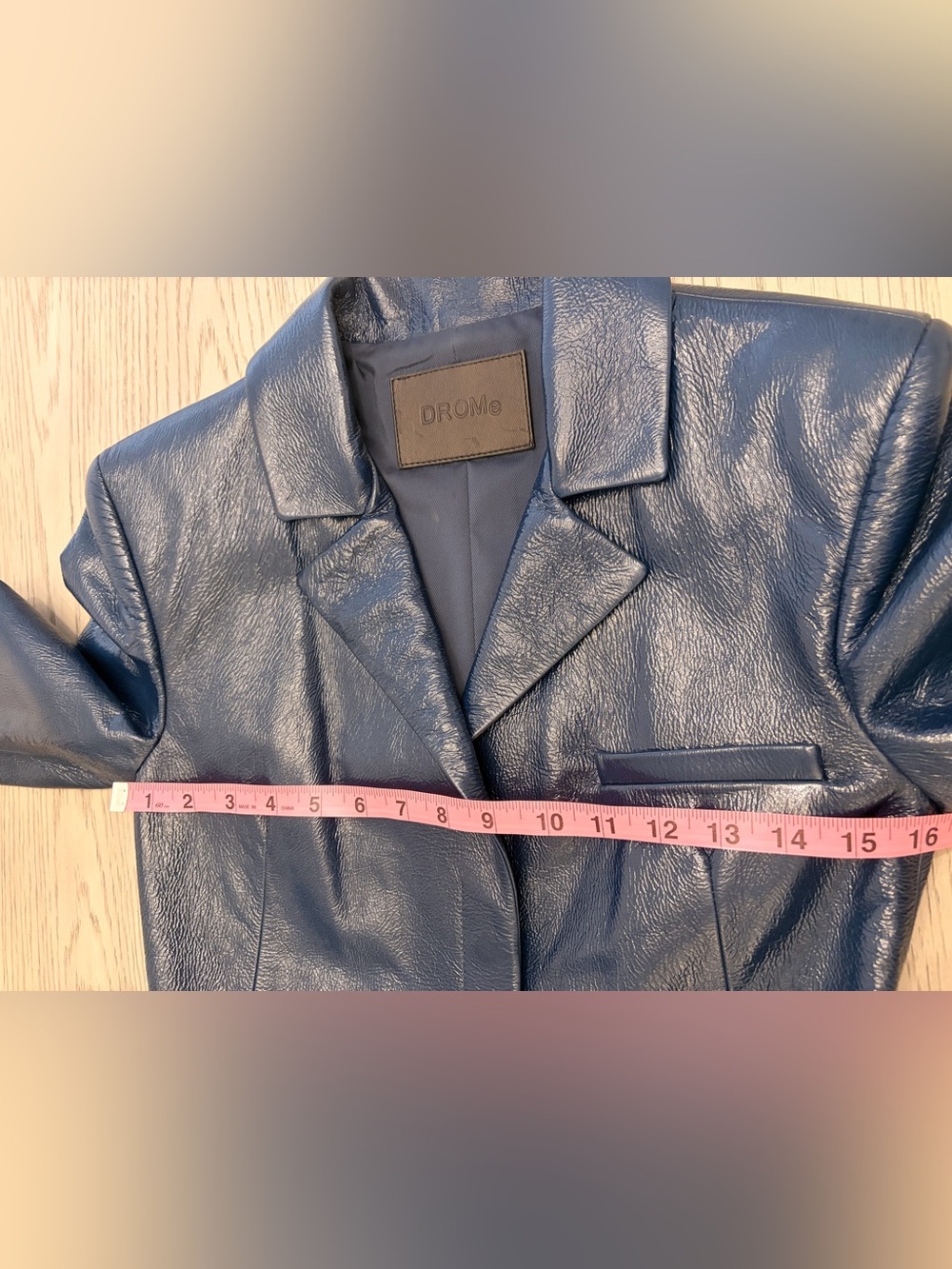 DROMe Deep Blue Leather Suit In Avion (Dark Blue) Size XS - Picture 8 of 15
